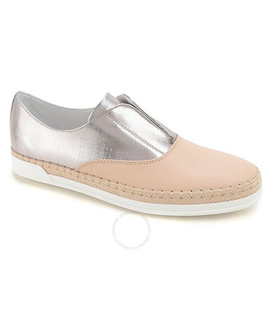 Tod's Natural S Metalic Effect Sneakers Light