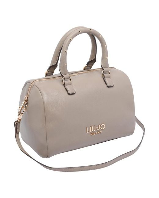 Liu Jo Gray Logo Satchel