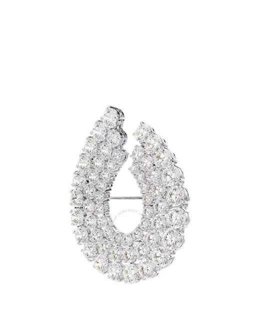 Swarovski Metallic Matrix Round Cut Crystal Brooch