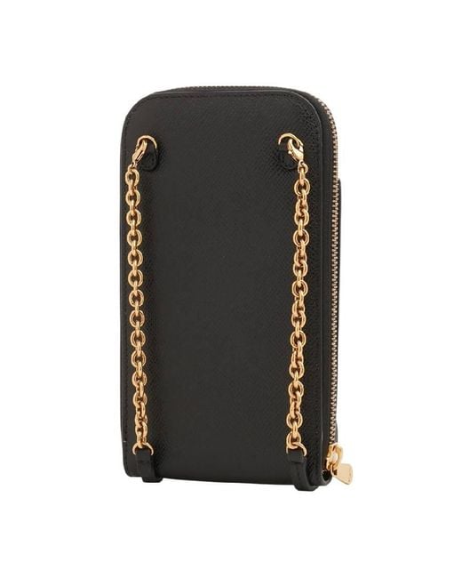 Ferragamo Black Gancini Leather Phone Case