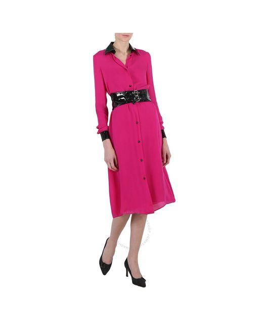 Moschino Pink Couture Silk Dress