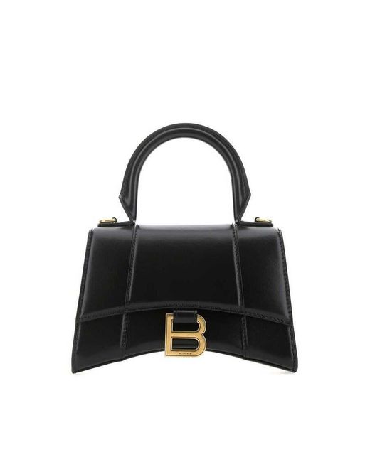 Balenciaga Black Hourglass Xs Handbag for men