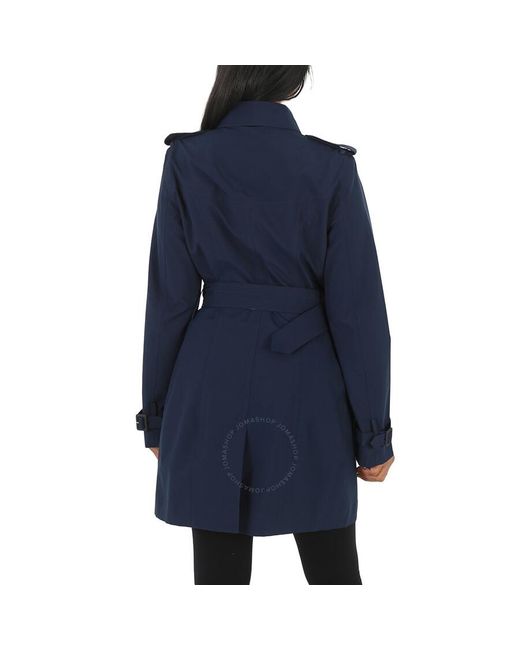 Save The Duck Blue Black Audrey Trench Jacket