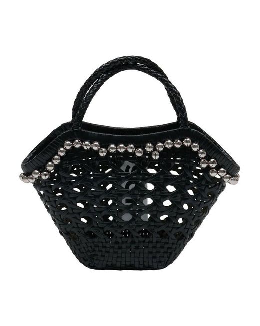 OSOI Black Lip Shopper Tote Bag for men