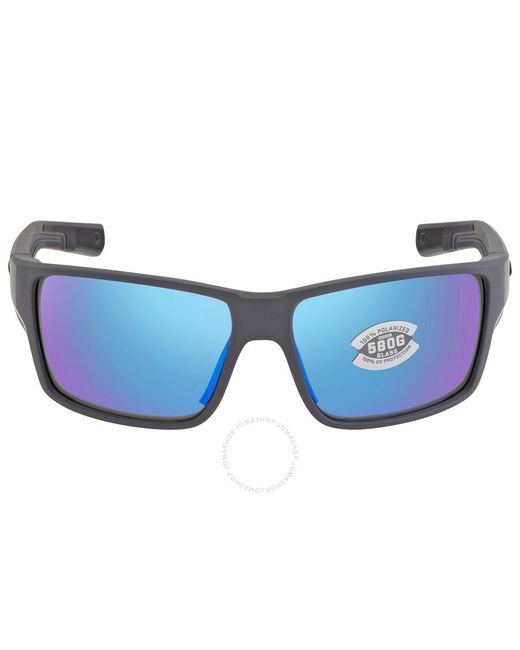 Costa Del Mar Blue Reefton Pro Mirror Poloarized Glass Sunglasses 6s9080 908007 63 for men