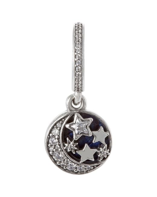 Pandora Black Moon And Sky Dangle Charm