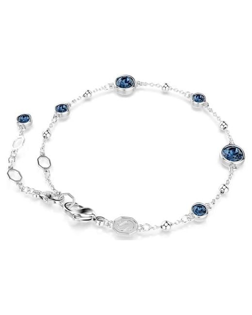 Swarovski Metallic Rhodium Plated Round Cut Imber Bracelet