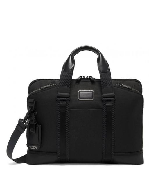Tumi Black Alpha Bravo Academy Brief for men