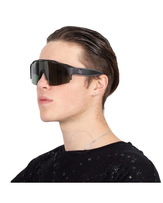 Moncler Gray Green Mirror Shield Sunglasses Ml0270-k 02q 00 for men