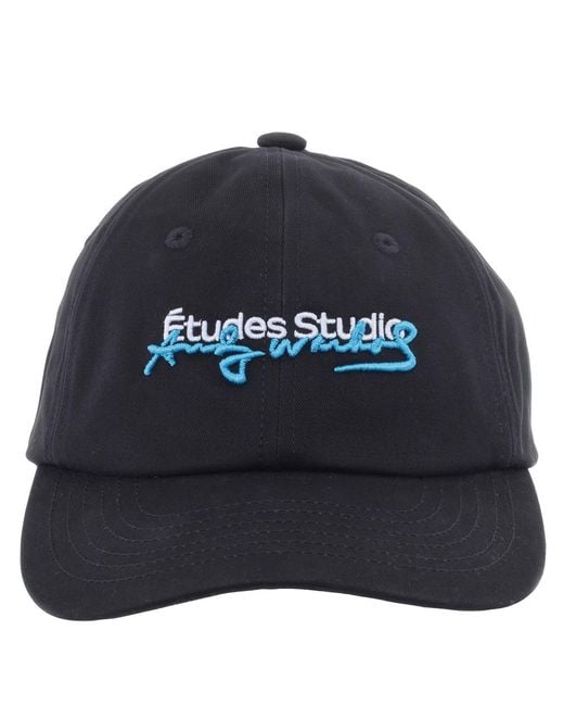 Etudes Studio Blue Etud Adjustable Cotton Hat for men