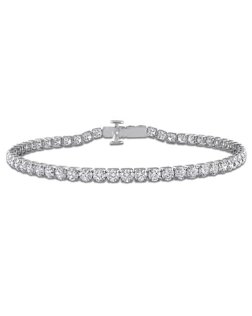Created Forever Metallic 5 1/5Ct Tw Lab-Grown Diamond Tennis Bracelet