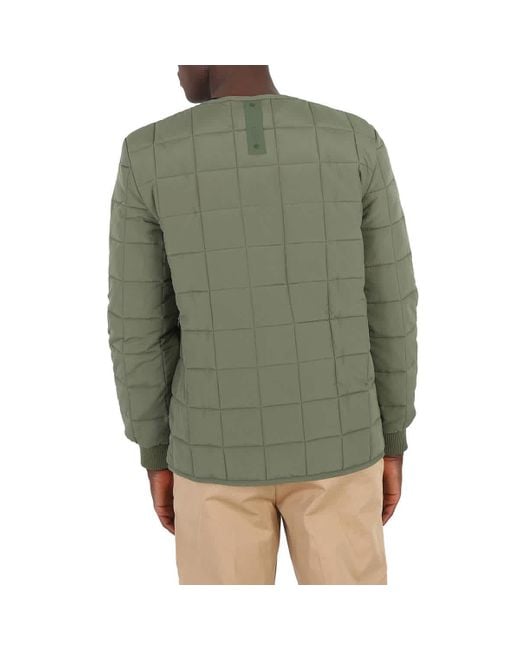 Rains Green Water-repellent Quilted Liner Jacket for men
