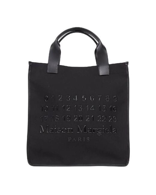 Maison Margiela Black Cabas Vertical Shopping Bag for men