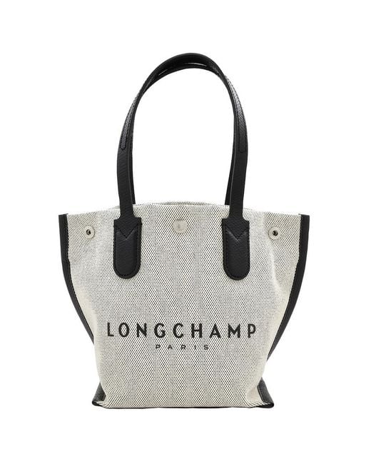 Longchamp Metallic Essential Xs Canvas Tote Bag