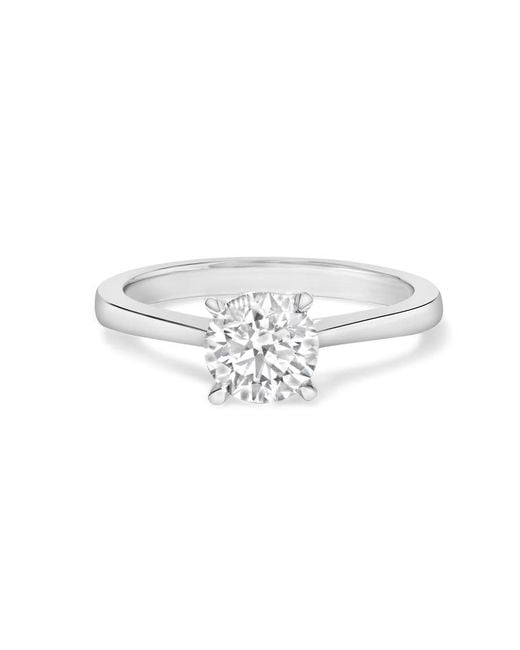 Haus of Brilliance White 14K 1.0 Cttw Round Lab Grown Diamond Eagle Claw 4-Prong Set Solitaire Engagement Ring