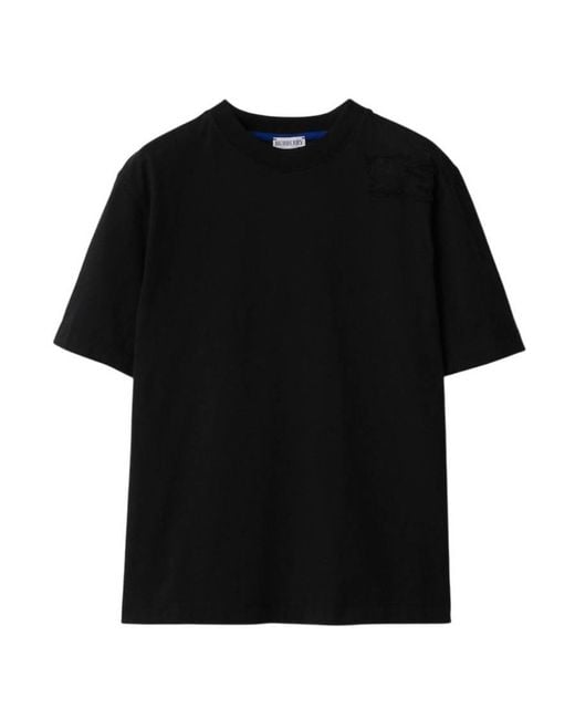 Burberry Black Crew-Neck Cotton Jersey T-Shirt