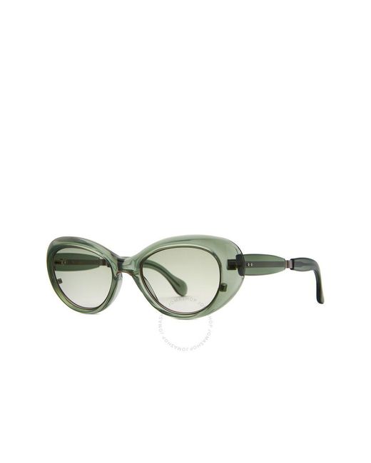 Mr. Leight Green Selma S Rain Gradient Cat Eye Sunglasses Ml2023 Eu/raig 50