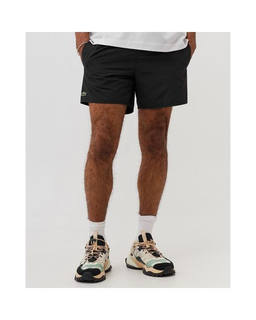 Lacoste Black Lightweight Quick-Dry Swim Shorts for men
