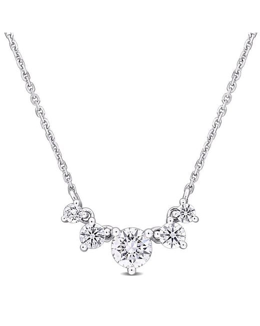 Created Forever Metallic 5/8Ct Tw Lab-Grown Diamond 5-Stone Necklace