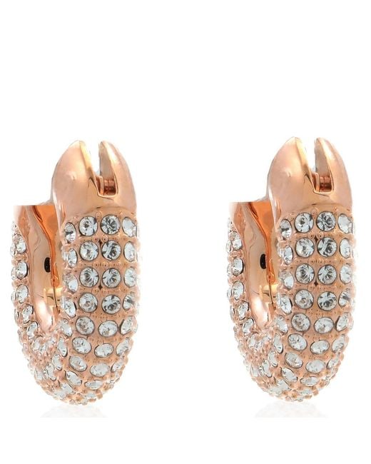 Swarovski Metallic Ladies Small Dextera Hoop Earrings