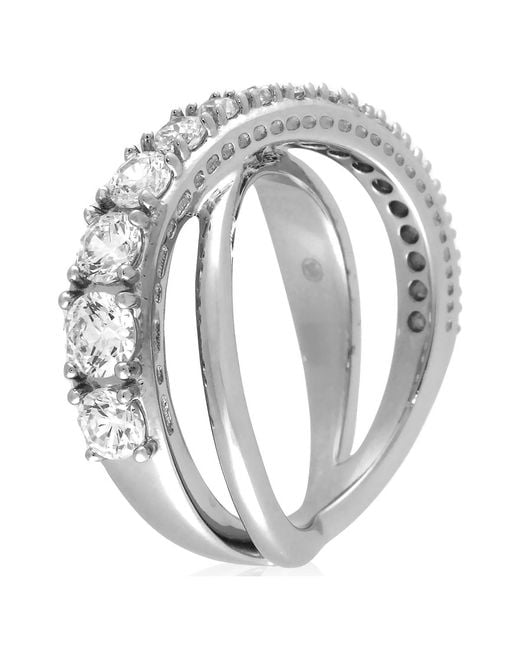 Swarovski Metallic Hyperbola Twist Wrap Ring