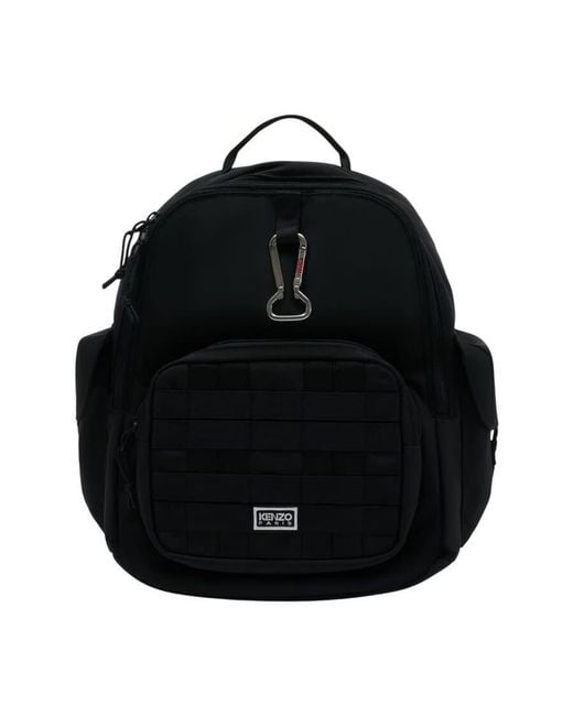KENZO Black Nylon Backpack