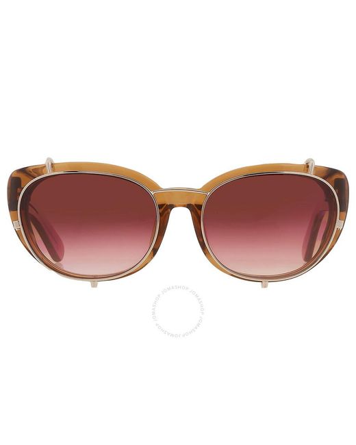 Yohji Yamamoto X Linda Farrow Brown Pink Butterfly Sunglasses 9yyebutterflyc3