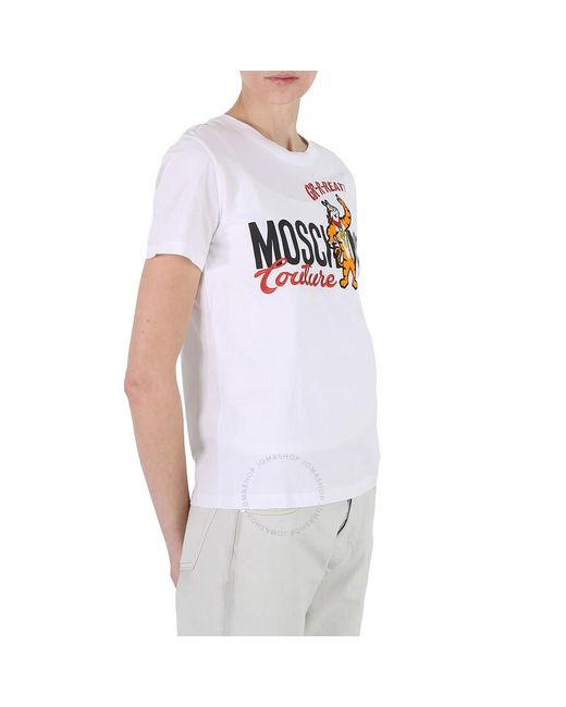 Moschino White Tony The Tiger kelloggs Edition T-shirt