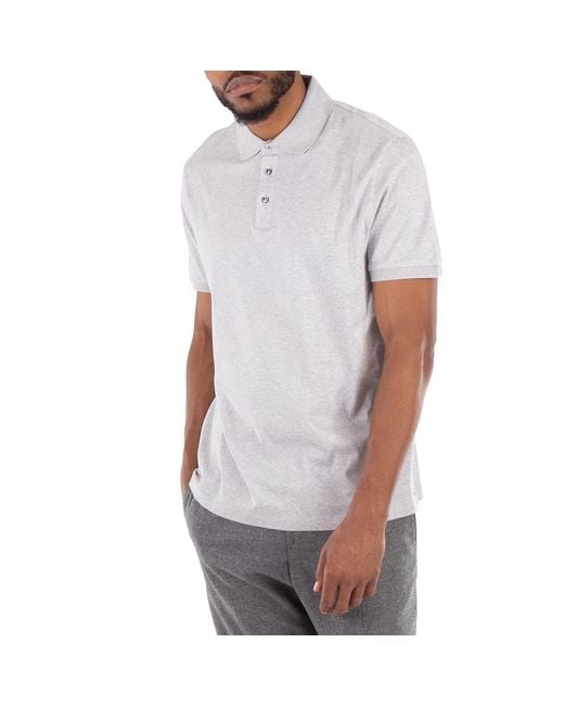 Boss White Regular Fit Short Sleeve Cotton Polo Shirt for men