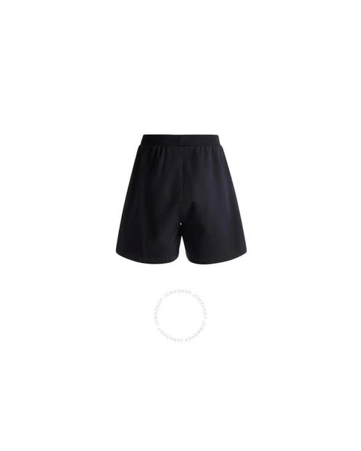 Bally Blue Felpa Logo Print Track Shorts for men