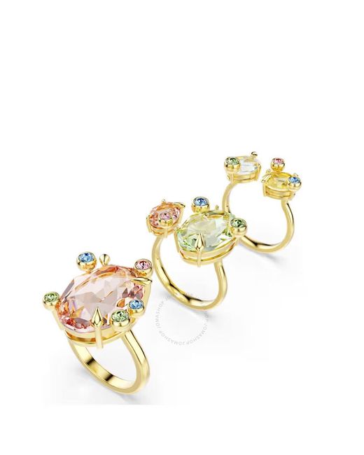 Swarovski Metallic Gema Multicolored Ring Set (3)