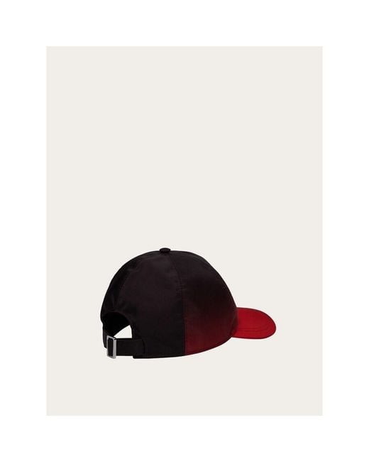 Ferragamo Red Dark Gradient Hat for men
