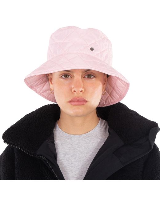 Maison Michel Pink Ladies Angele Quilted Bucket Hat
