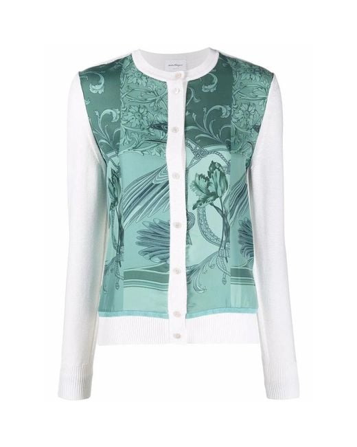 Ferragamo Green Cardigan