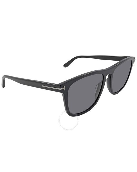 Tom Ford Gray Gerard Polarized Smoke Rectangular Sunglasses Ft0930-n 01d 56 for men