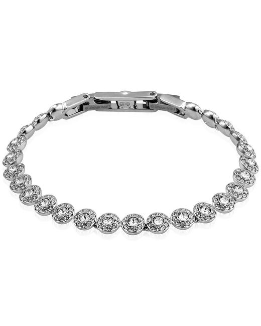 Swarovski Metallic Angelic Rhodium- Plated Bracelet