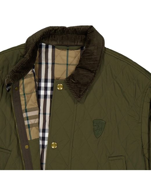 Burberry Green Quilted Nylon Barn Jacket for men