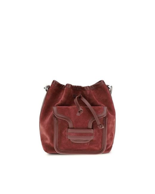 Pierre Hardy Red Calf Leather Bucket Bag
