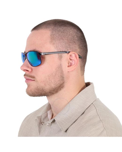 Maui Jim Blue The Bird Mauigreen Rectangular Sunglasses Gm835-15b 62 for men