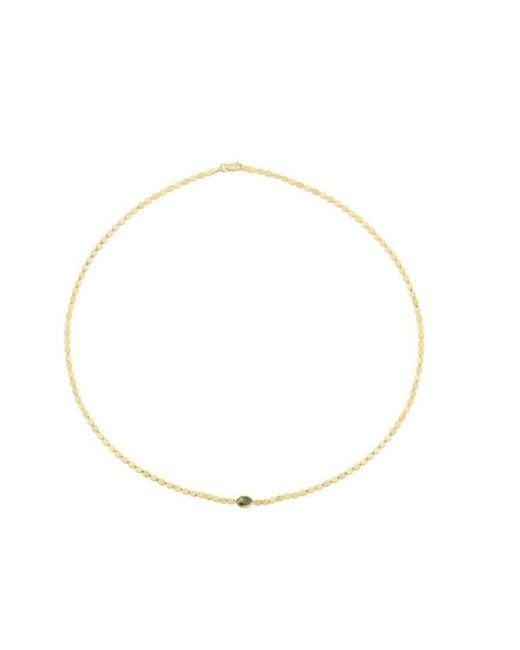Tresorra Metallic 14K Peridot Mirrored Chain Necklace
