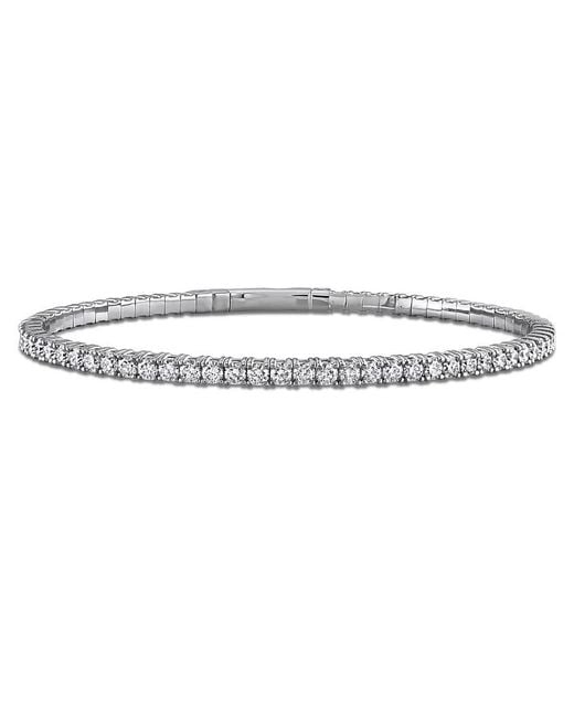 Created Forever Metallic 4 Ct Tw Lab Grown Diamond Bangle for men