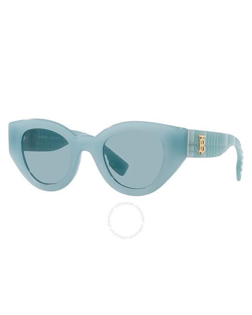Burberry Meadow Blue Cat Eye Sunglasses Be4390f 408680 47