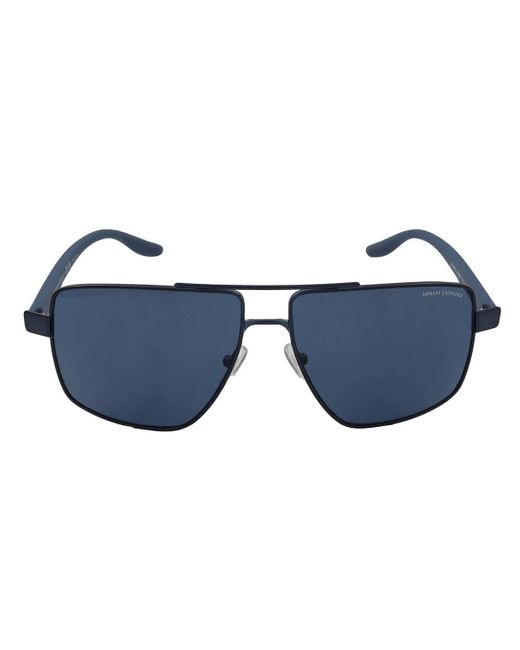 Armani Exchange Blue Gradient Pilot Sunglasses for men