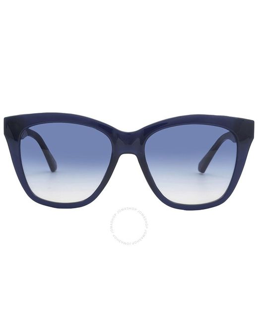 Calvin Klein Blue Gradient Square Sunglasses Ckj22608s 400 54
