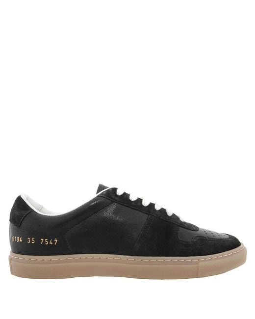 Common Projects Black Bball Low-Top Sneakers, Brand Size 35 Us