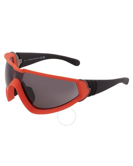 Moncler Red Wrapid Smoke Wrap Sunglasses Ml0249 43a 00 for men