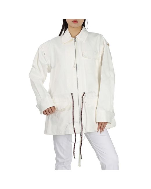 Moncler White 2 1952 Genius Clover Jacket