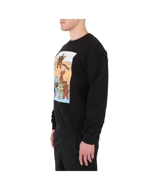DOMREBEL Black Hotel Box Sweatshirt for men