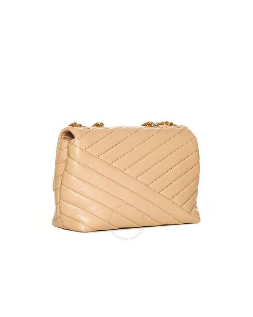 Tory Burch Natural Desert Dune Kira Chevron Small Convertible Shoulder Bag