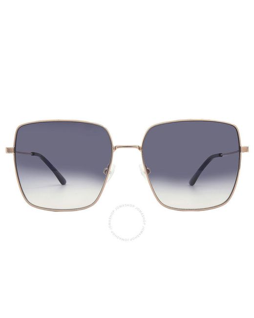 Calvin Klein Blue Gradient Square Sunglasses Ck20135s 780 58